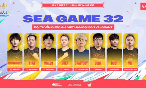 Đội tuyển Valorant Việt Nam công bố danh sách tham dự SEA Games 32