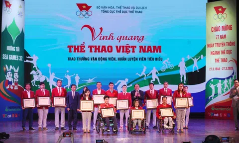 “Vinh quang Thể thao Việt Nam”: Tôn vinh vận động viên, huấn luyện viên tiêu biểu và hướng đến SEA Games 32